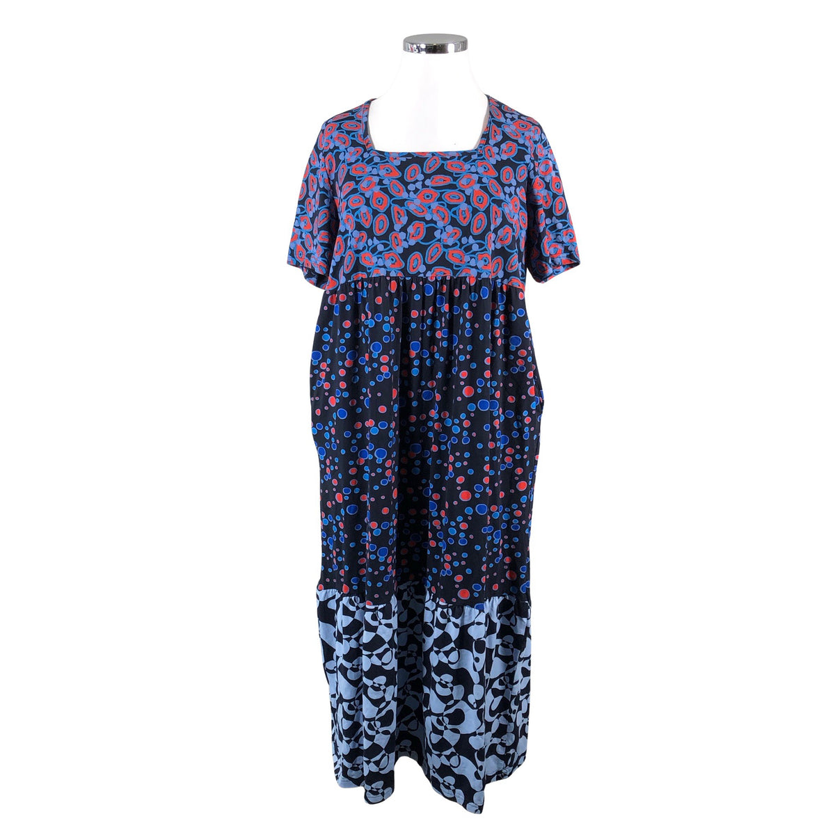 Unisex Ulla Popken - Trikotaažist kleit, suurus 42 - Sinine (1)