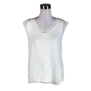 Unisex Soyaconcept - Trikotaažist topp, suurus 36 - Valge (1)