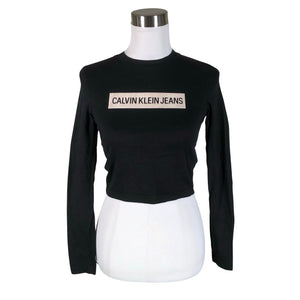 Unisex Calvin Klein - Trikotaažist pluus, suurus 34 - Must (1)