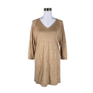 Unisex Massimo Dutti - Kootud tuunika, suurus 38 - Beige (1)