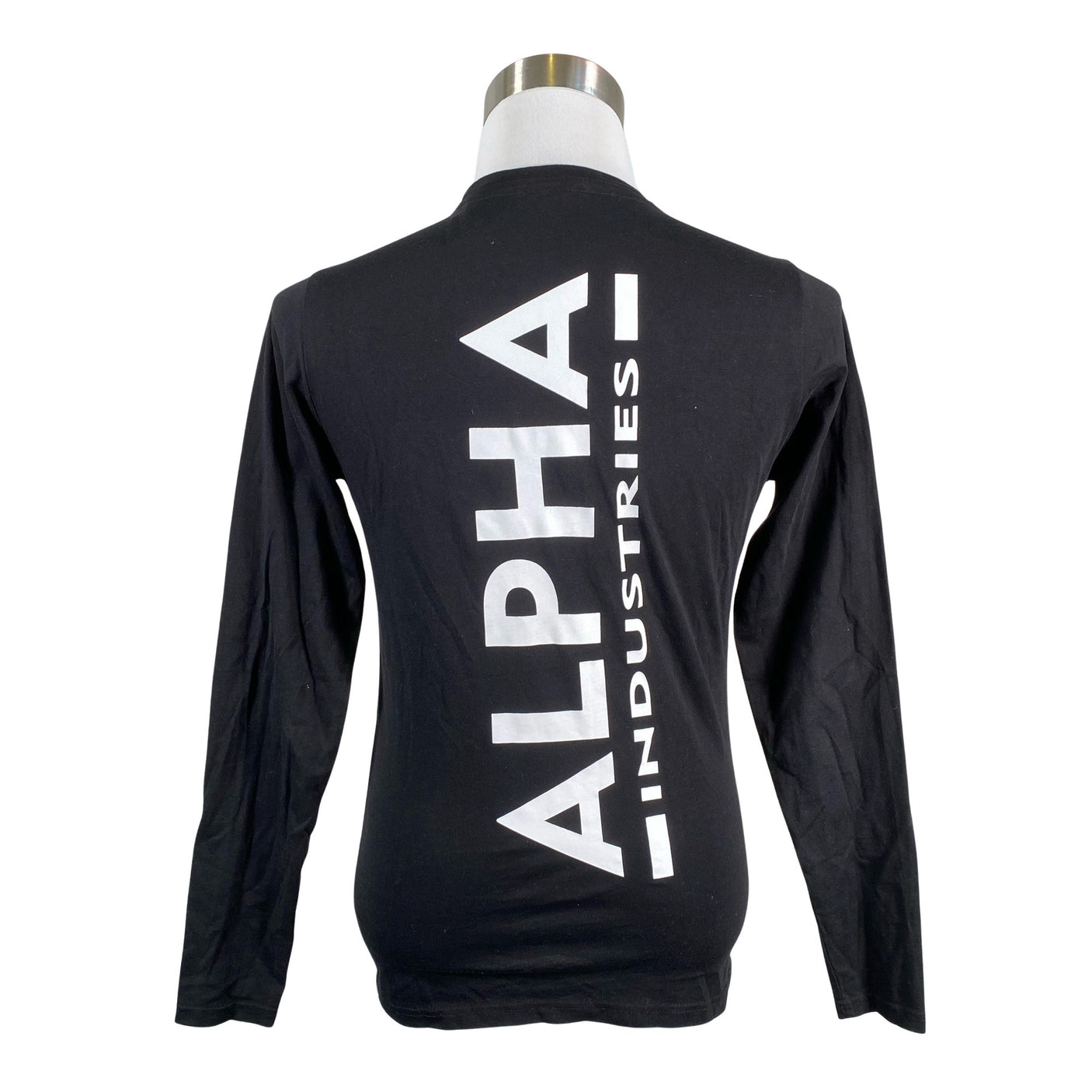 Unisex Alpha Industries - Trikotaažist pluus, suurus M - Must (2)