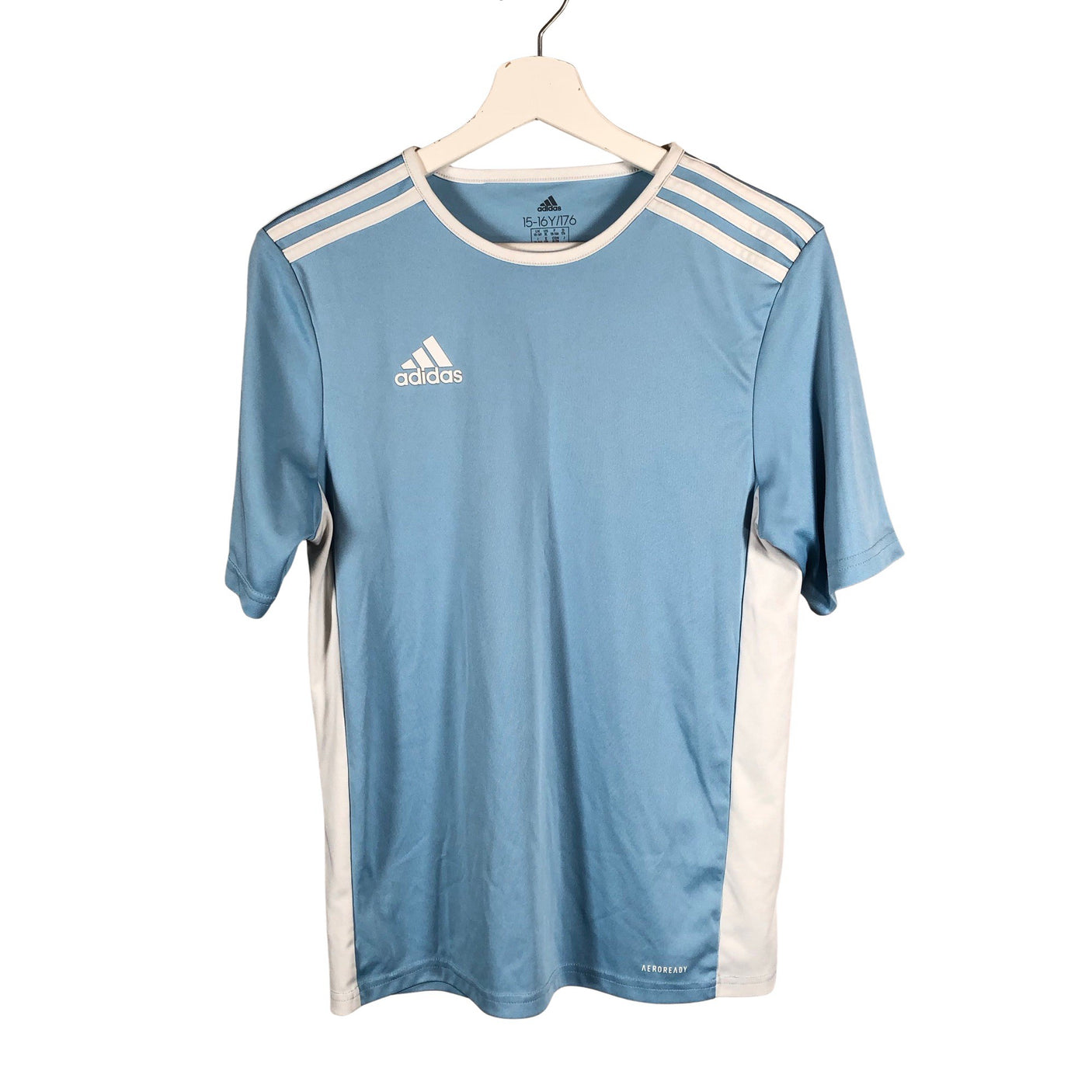 Unisex Adidas - Spordisärk, lühikesed käised, suurus 170 - 176 - Helesinine (1)