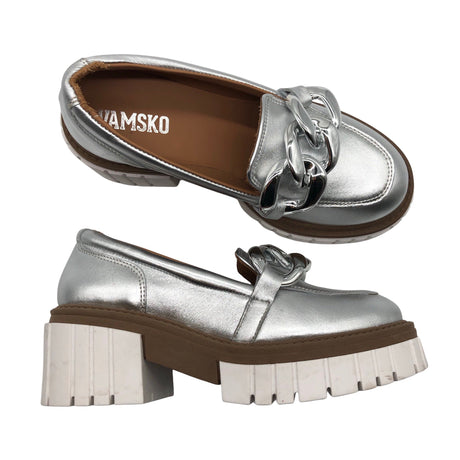 Unisex Vamsko - Mokassiinid, suurus 36 - Hõbe ()
