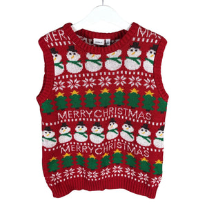 Unisex Name It - Kootud vest, suurus 122 - 128 - Punane (1)