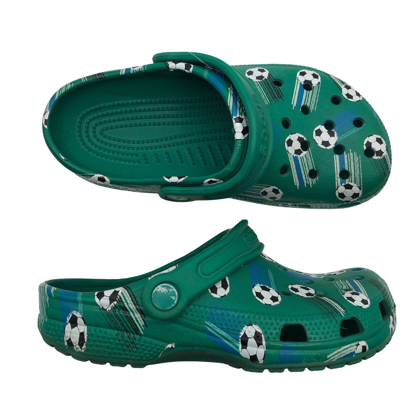 Unisex Crocs - Lahtise kannaga jalanõud, suurus 34 - Roheline (1)
