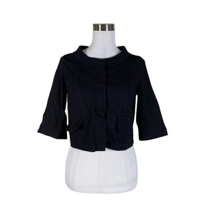 Unisex Schumacher - Trikotaažist boolero, suurus 40 - Must (1)