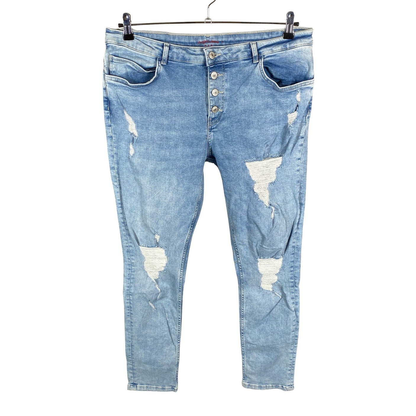 Unisex Perfect Jeans - Teksad, suurus 40 - Helesinine (1)