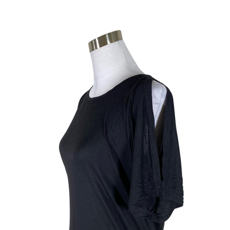 Unisex Inside - Lühikeste käistega pluus, suurus 36 - Must (2)