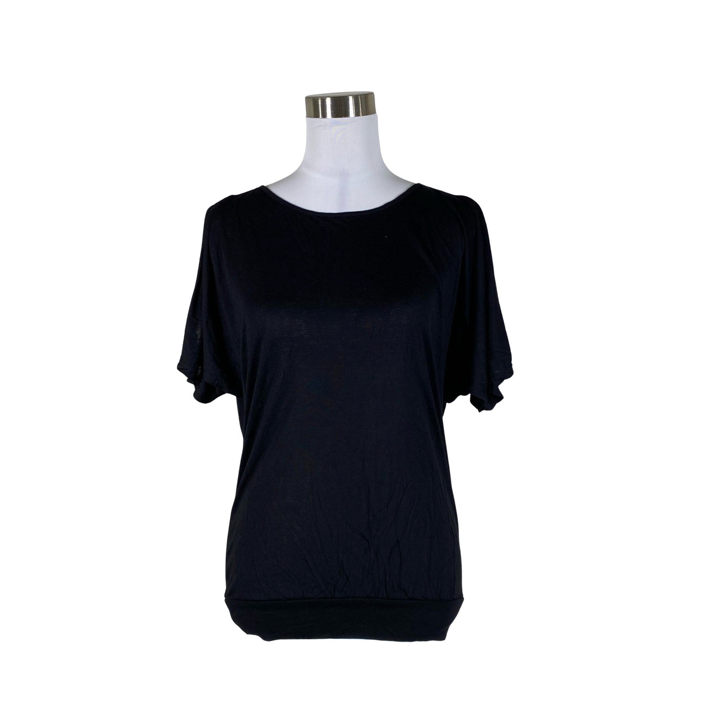 Unisex Inside - Lühikeste käistega pluus, suurus 36 - Must (1)