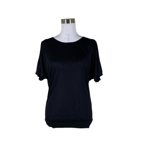 Unisex Inside - Lühikeste käistega pluus, suurus 36 - Must ()