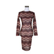 Unisex Lindex - Trikotaažist kleit, suurus 34 - Veinipunane ()