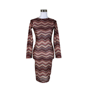 Unisex Lindex - Trikotaažist kleit, suurus 34 - Veinipunane (1)
