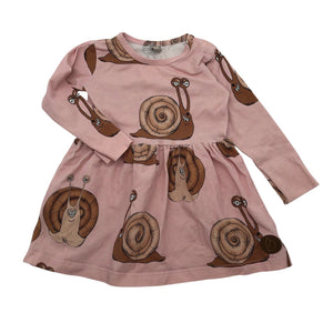 Unisex Blaa - Trikotaažist kleit, suurus 74 - 80 - Heleroosa (1)