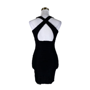 Unisex SisterS point - Trikotaažist kleit, suurus 34 - Must (2)