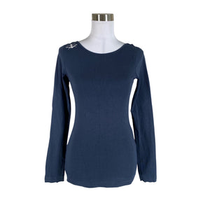 Unisex Luhta - Trikotaažist pluus, suurus 34 - Sinine (1)