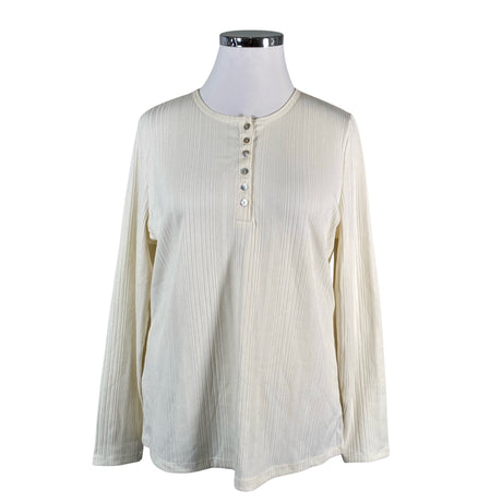 Unisex Lindex - Trikotaažist pluus, suurus 52 - Looduslik valge ()