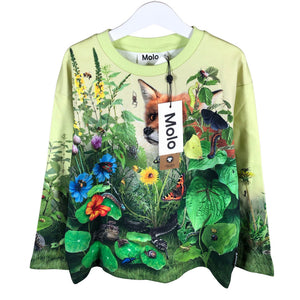 Unisex Molo Kids - Trikotaažist pluus, suurus 116 - 122 - Roheline (1)