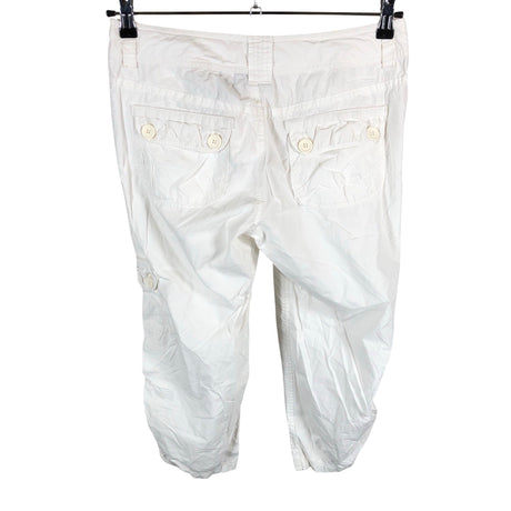 Unisex DKNY - Mittevenivad poolpikad püksid, suurus 38 - Valge (2)