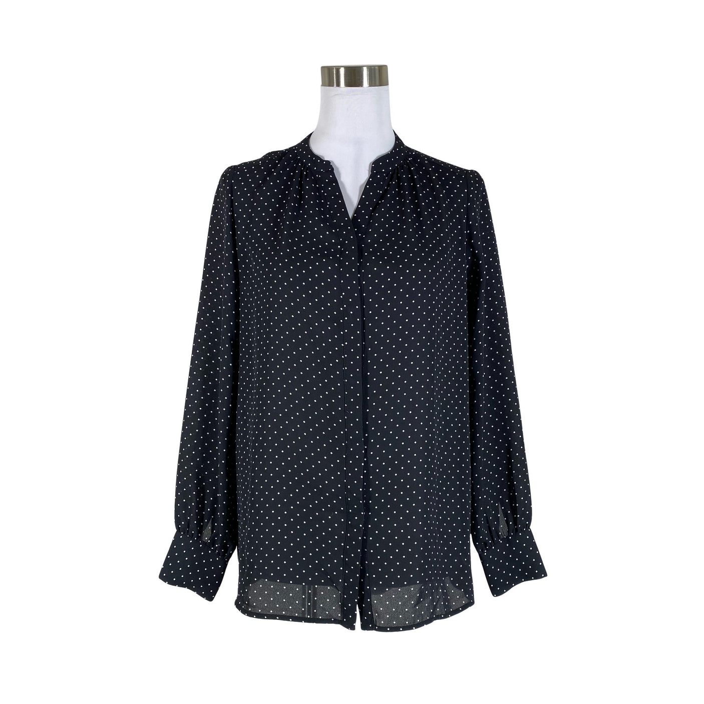 Unisex Selected - Lühikeste käistega pluus, suurus 34 - Must (1)