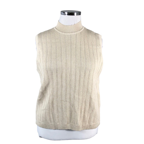 Unisex Alpa - Kootud vest, suurus 44 - Looduslik valge ()