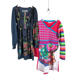 Unisex Desigual - Trikotaažist kleit, suurus 158 - 164 - Roosa (1)