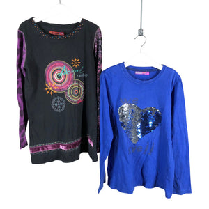 Unisex Desigual - Trikotaažist pluus, suurus 146 - 152 - Sinine (1)