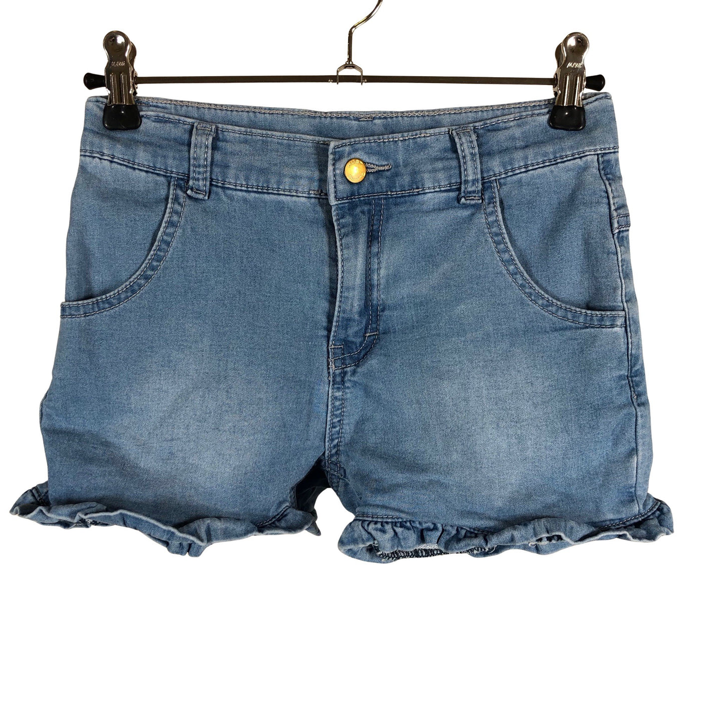 Unisex Hust&Claire - Dressikangast lühikesed püksid, suurus 140 - 146 - Helesinine (1)