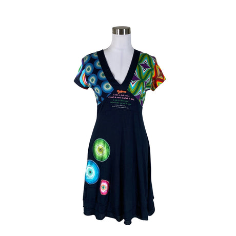 Unisex Desigual - Trikotaažist kleit, suurus 40 - Sinine ()