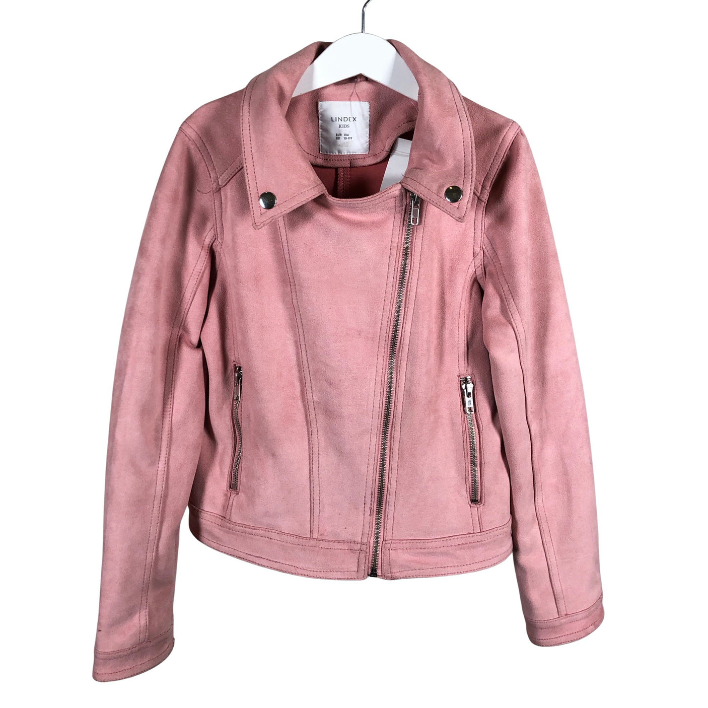 Unisex Lindex - Nahktagi, suurus 140 - 146 - Heleroosa (1)