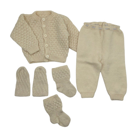 Unisex Handmade - Kardigan, suurus 62 - 68 - Looduslik valge ()