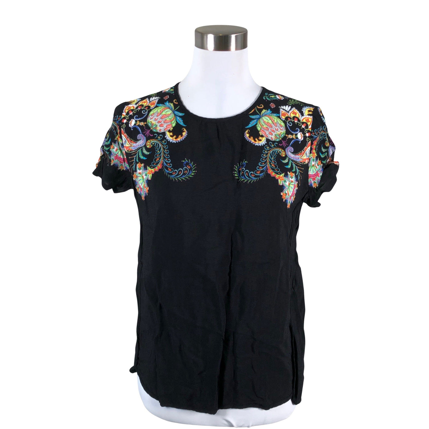 Unisex Desigual - Lühikeste käistega pluus, suurus 40 - Must (1)