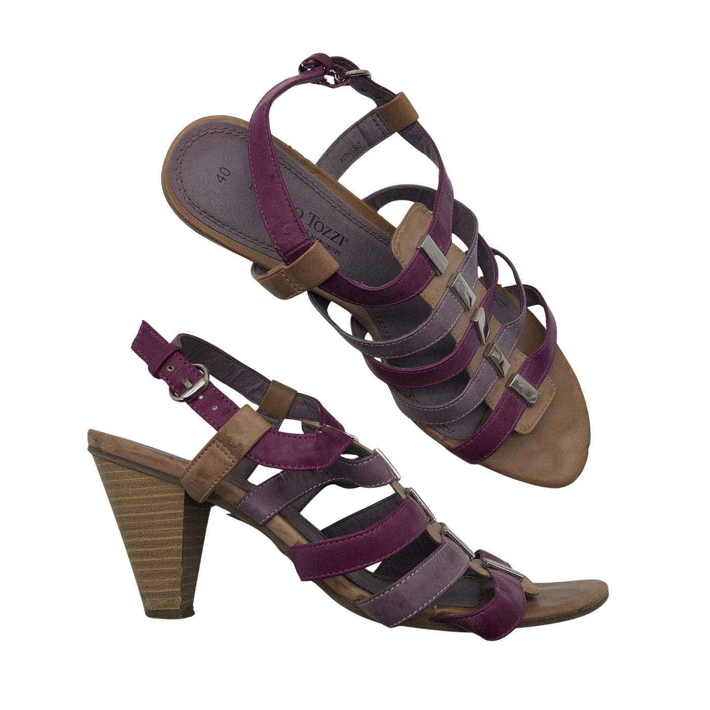 Unisex Marco Tozzi - Kontsaga rihmikud, suurus 40 - Lilla (1)