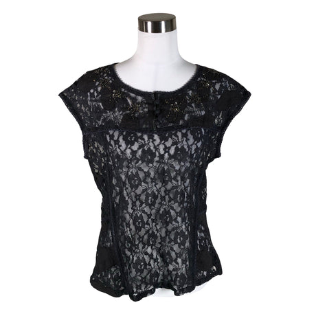 Unisex Cream - Lühikeste käistega pluus, suurus 40 - Sinine ()