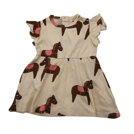 Unisex Mini Rodini - Trikotaažist kleit, suurus 68 - 74 - Beige ()