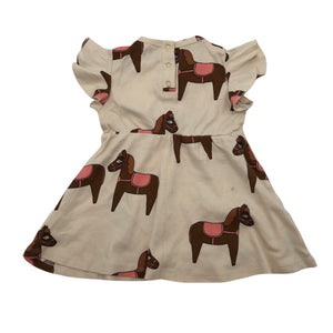 Unisex Mini Rodini - Trikotaažist kleit, suurus 68 - 74 - Beige (2)