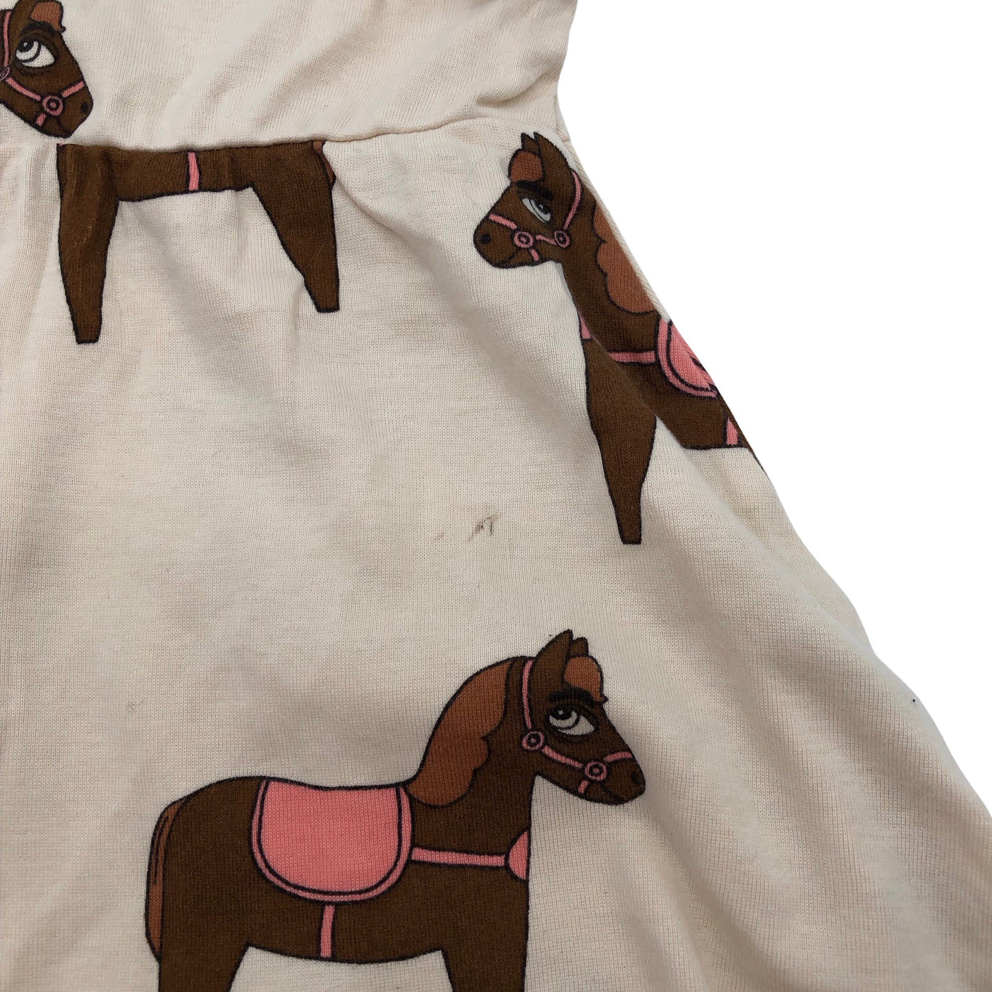 Unisex Mini Rodini - Trikotaažist kleit, suurus 68 - 74 - Beige (3)