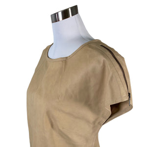 Unisex Depeche - Lühikeste käistega pluus, suurus 36 - Beige (2)