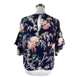 Unisex Warehouse - Lühikeste käistega pluus, suurus 38 - Sinine (2)