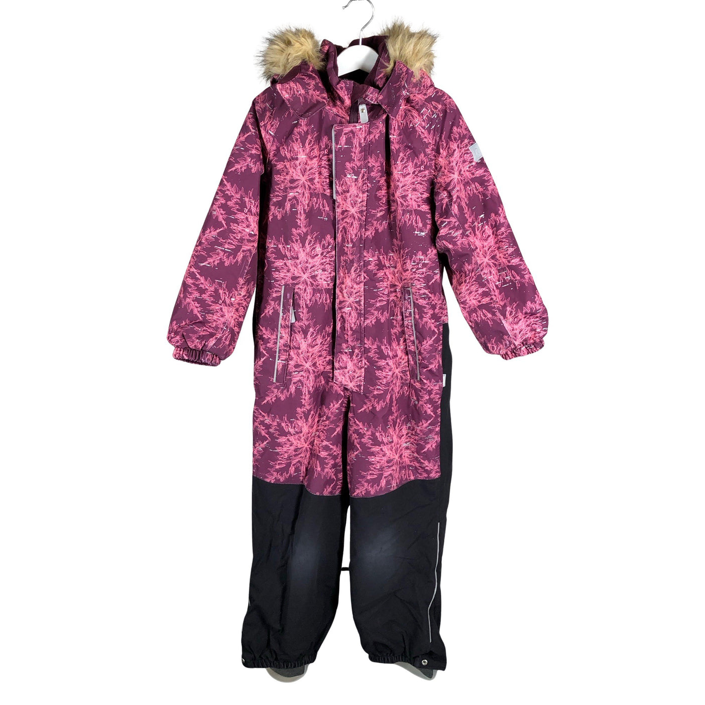Unisex Reima - Talvekombinesoon, suurus 122 - 128 - Veinipunane (1)