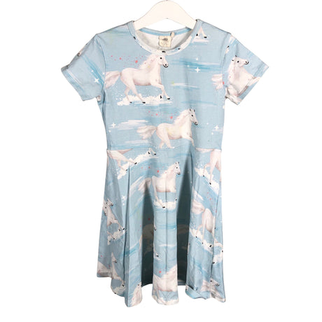 Unisex Walkiddy - Trikotaažist kleit, suurus 116 - 122 - Helesinine ()