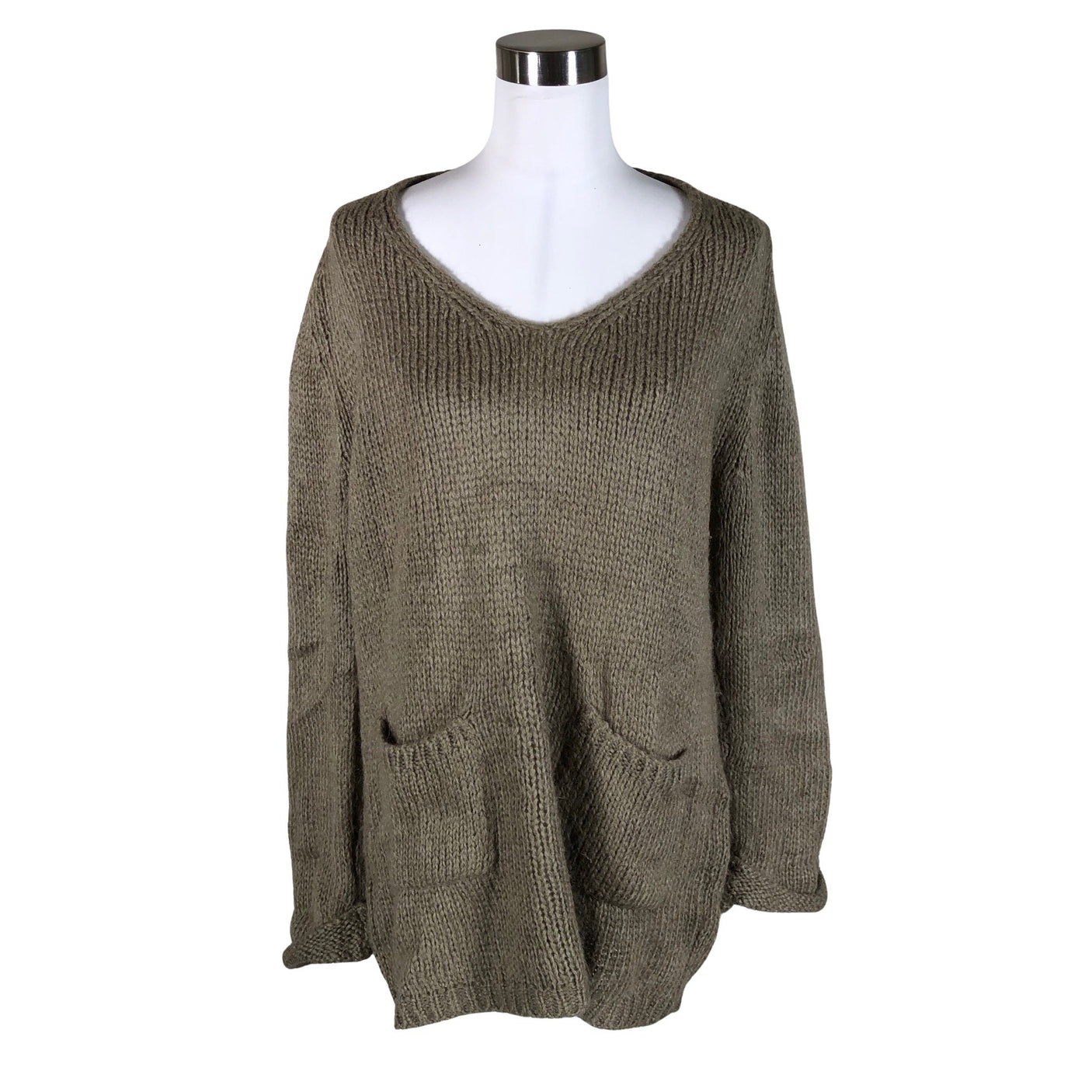 Unisex Bohemiana - Kootud tuunika, suurus 38 - Pruun (1)