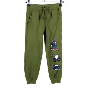 Unisex Lindex - Dressikangast püksid, suurus 122 - 128 - Roheline (1)