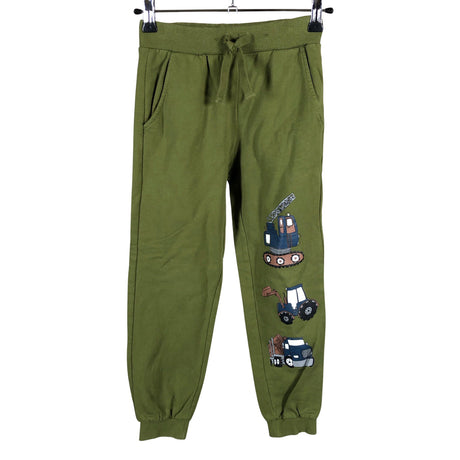 Unisex Lindex - Dressikangast püksid, suurus 122 - 128 - Roheline ()