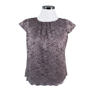 Unisex Billie&Blossom - Lühikeste käistega pluus, suurus 42 - Hall (1)