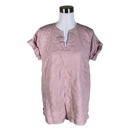 Unisex NOSH - Lühikeste käistega pluus, suurus 36 - Heleroosa ()