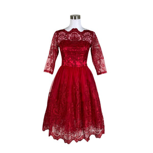 Unisex Chi Chi London - Pidulik kleit, suurus 36 - Punane (1)