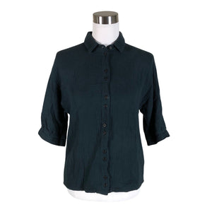 Unisex Twothirds - Lühikeste käistega pluus, suurus 34 - Sinine (1)