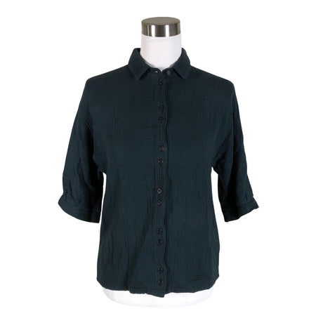 Unisex Twothirds - Lühikeste käistega pluus, suurus 34 - Sinine ()