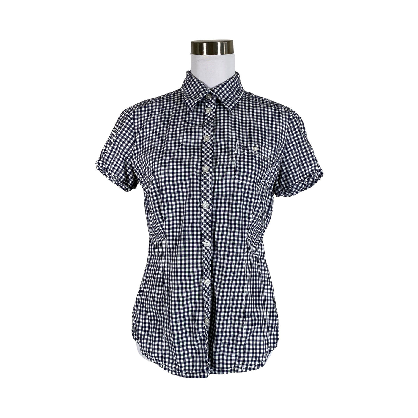 Unisex Q/S designed by S.Oliver - Lühikeste käistega pluus, suurus 40 - Must (1)