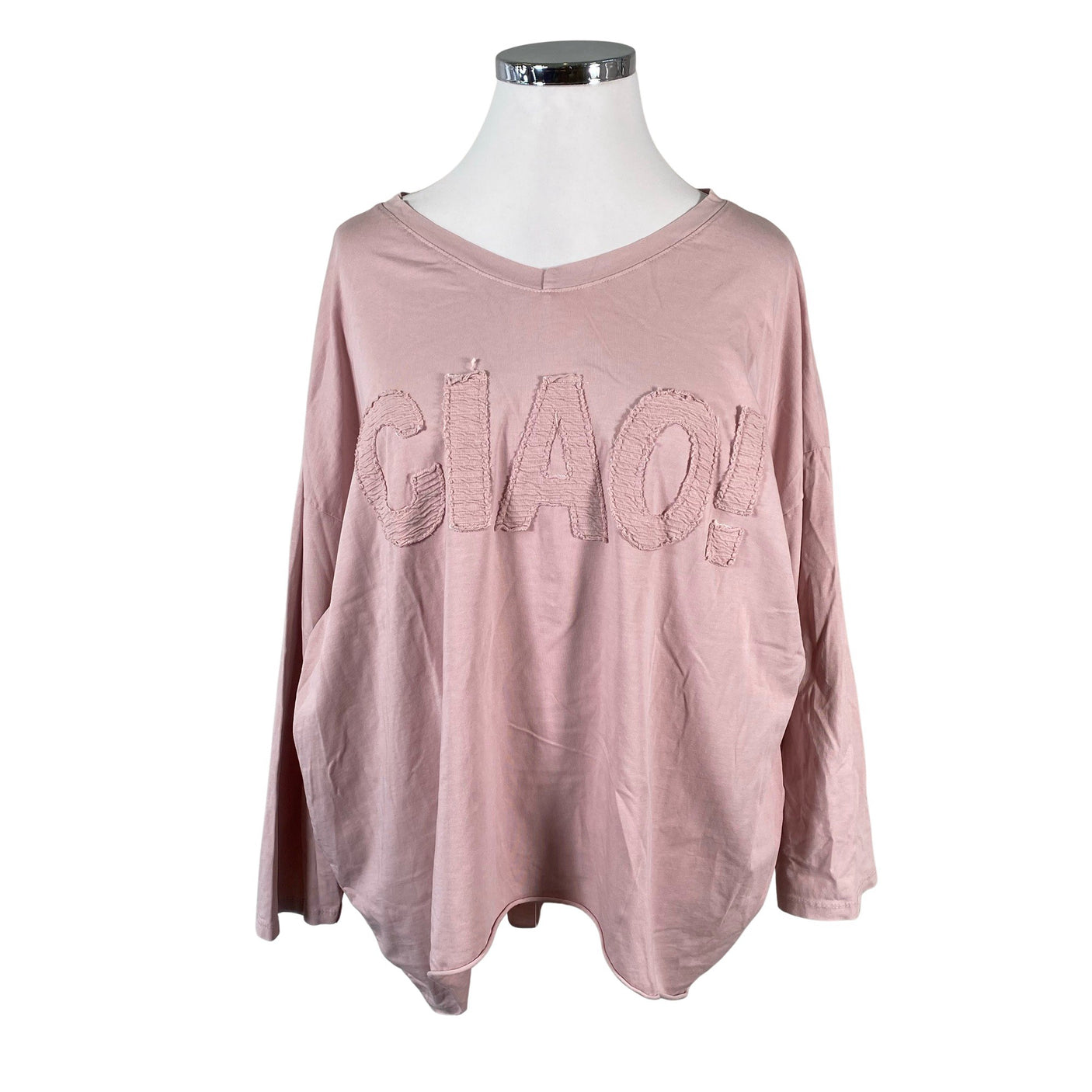 Unisex Bohemiana - Trikotaažist pluus, suurus 44 - Heleroosa (1)